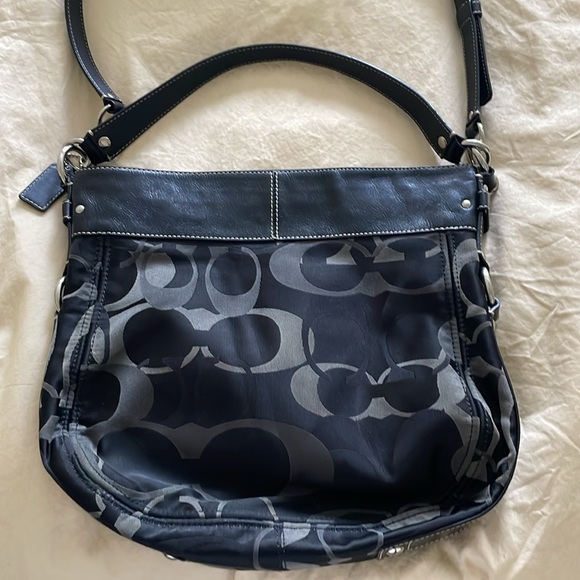 COACH Signature Hobo Shoulder Bag w/ Long Strap - Picture 2 of 9